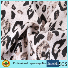 Leopard Print Rayon Fabric for Women Dresses Fabric